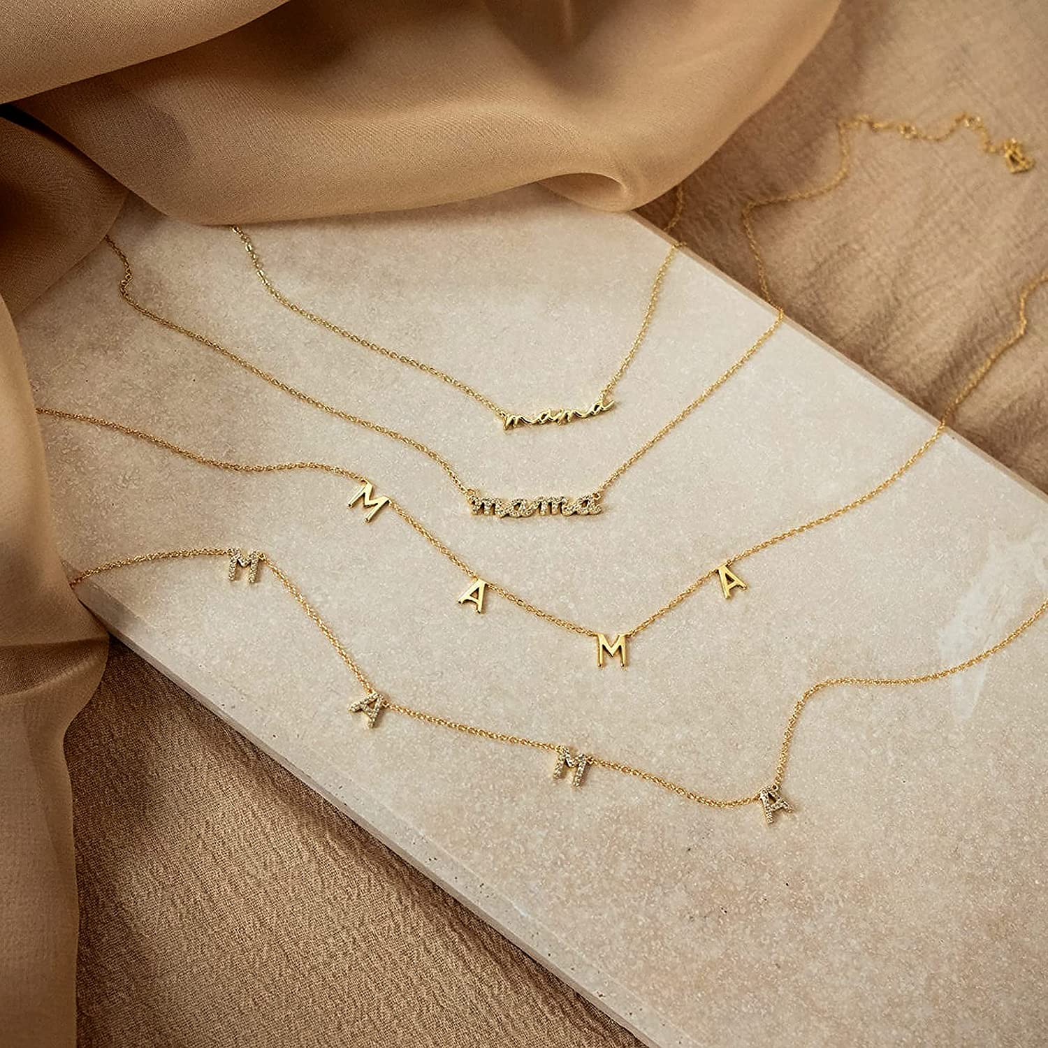 GD Wholesale Elegant Gift Tarn - Initial Letter Necklace 18K Gold 评论和价格