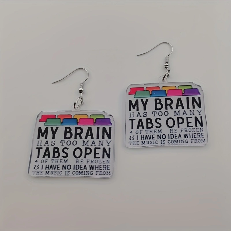 10pcs acrylic colored letter e - Earrings 评论和价格