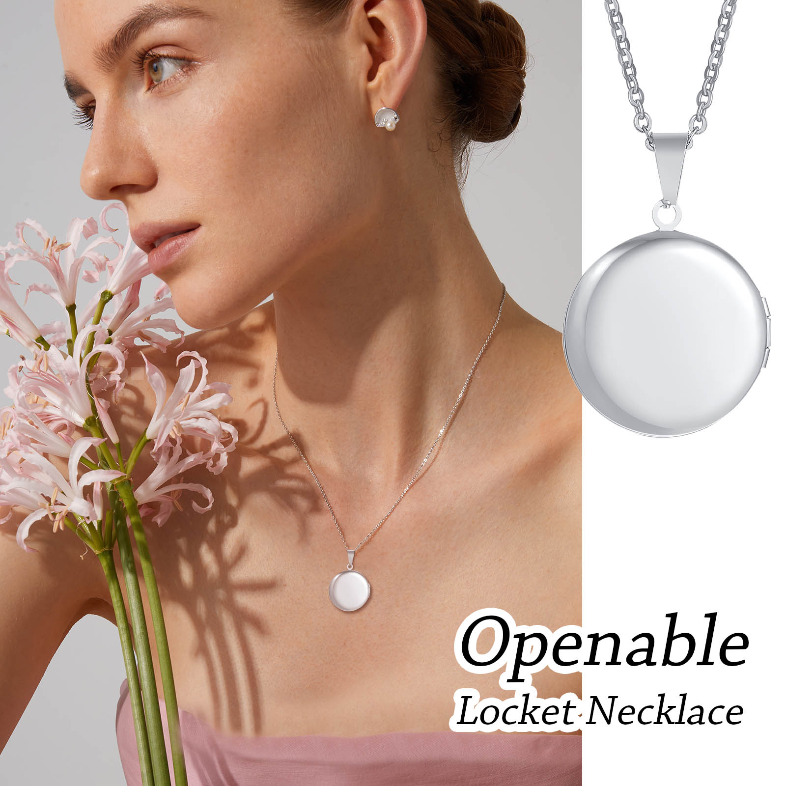 Free Engraving Initials Heart  - Heart Locket Necklace Photo 评论和价格
