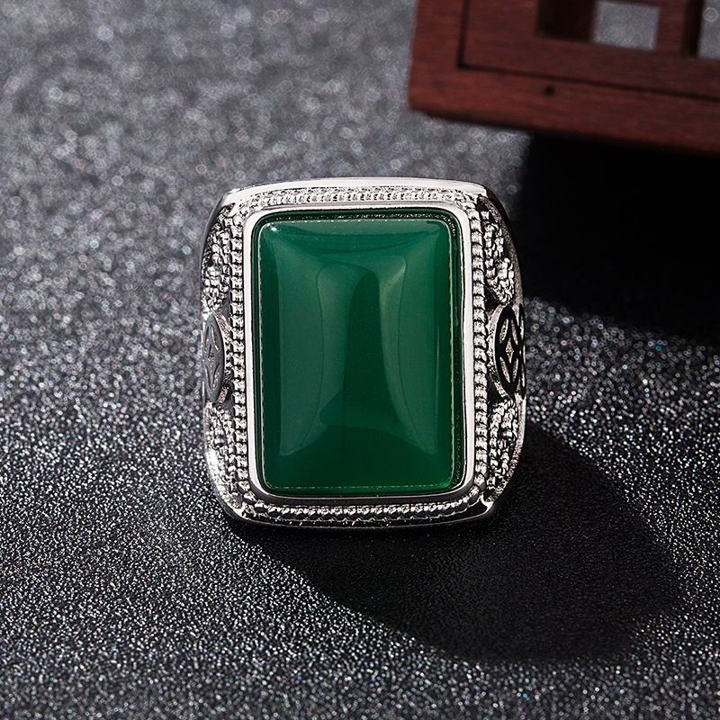 Green Natural Jade Rings Real  - Rings 评论和价格