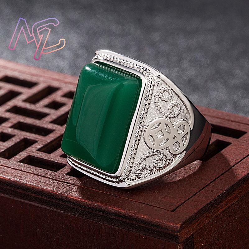 Green Natural Jade Rings Real  - Rings 评论和价格