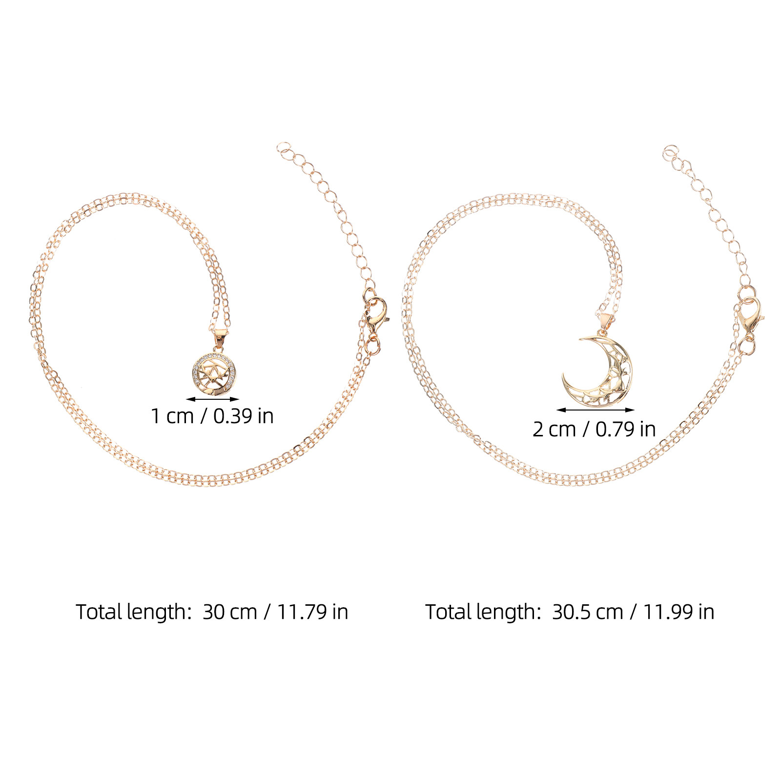 1Pair Sun and Moon Necklace Se - Magnetic Couple Matching Necklaces 评论和价格