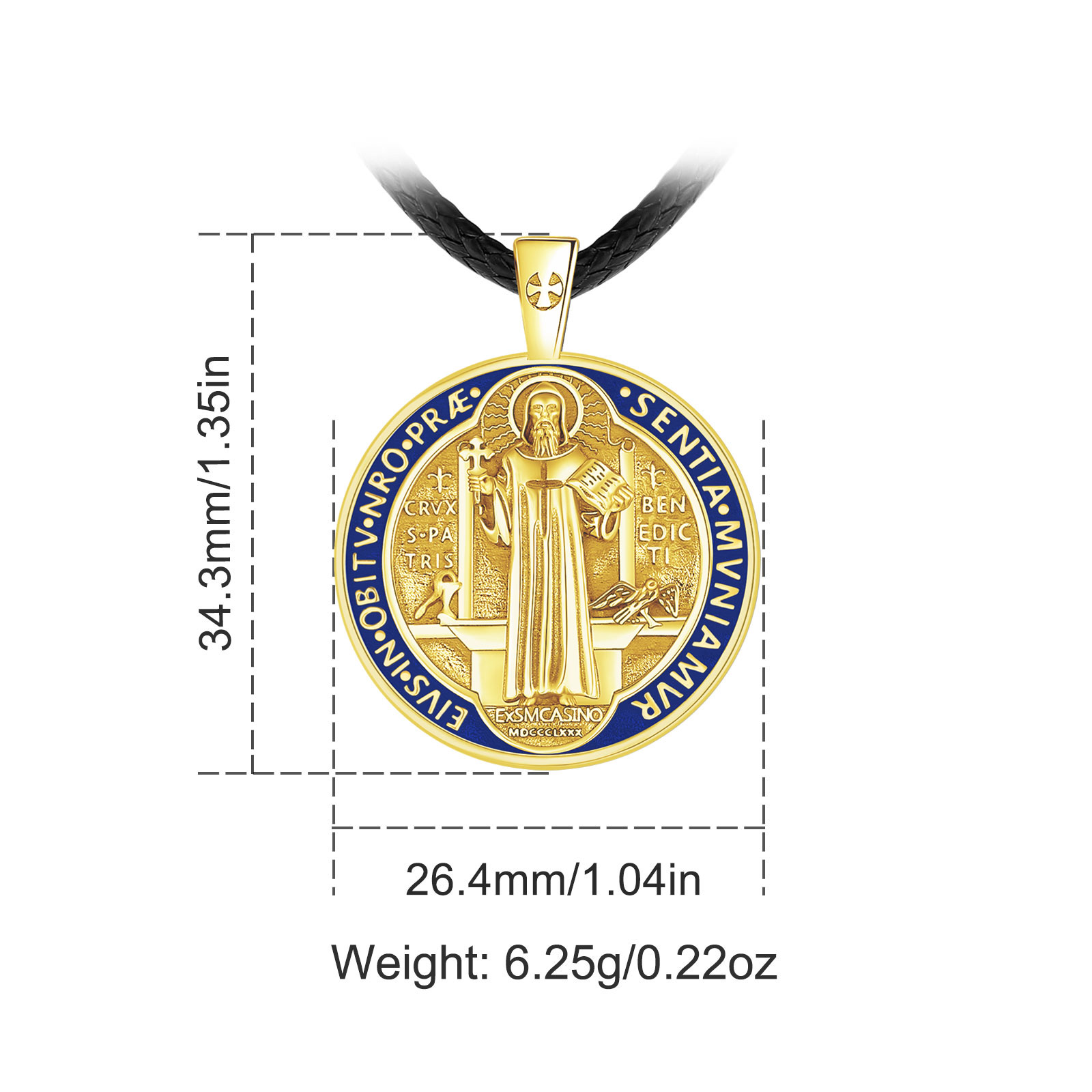 Eudora 925 Sterling Silver Sai - Cross Pendant Necklace Gold 评论和价格