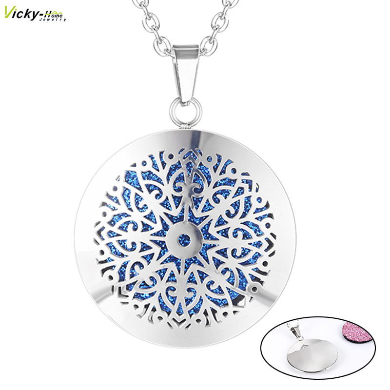 New Simple Aromatherapy Essent - Heart Locket Necklace Photo 评论和价格