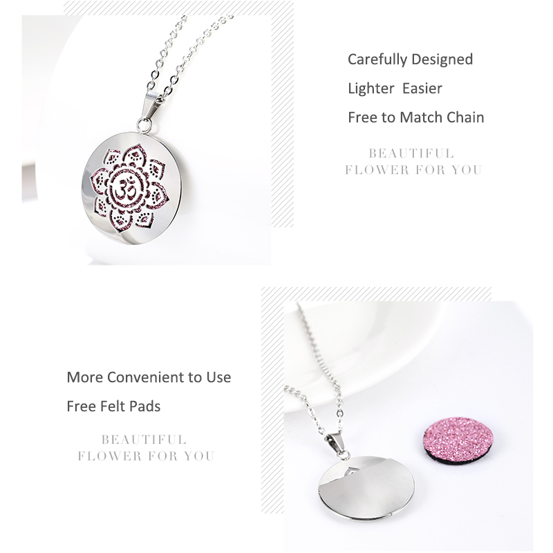 New Simple Aromatherapy Essent - Heart Locket Necklace Photo 评论和价格