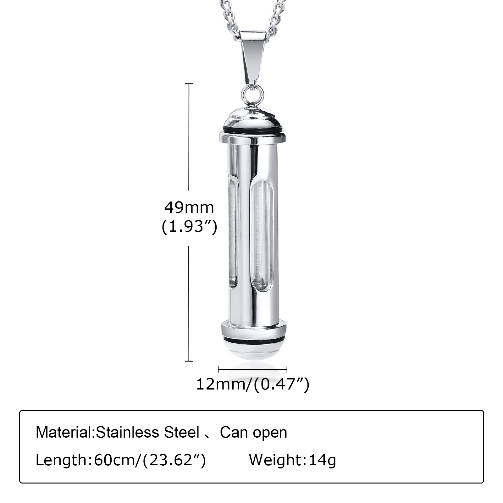 Vnox Men's Stainless Steel Nec - Cuban Link Chain 12Mm 评论和价格