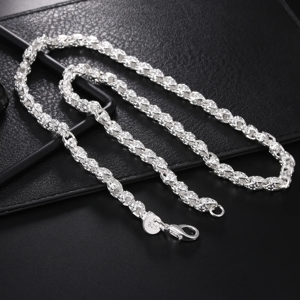 Hot charms 925 Sterling Silver - 925 Sterling Silver Chain Necklace Men 评论和价格