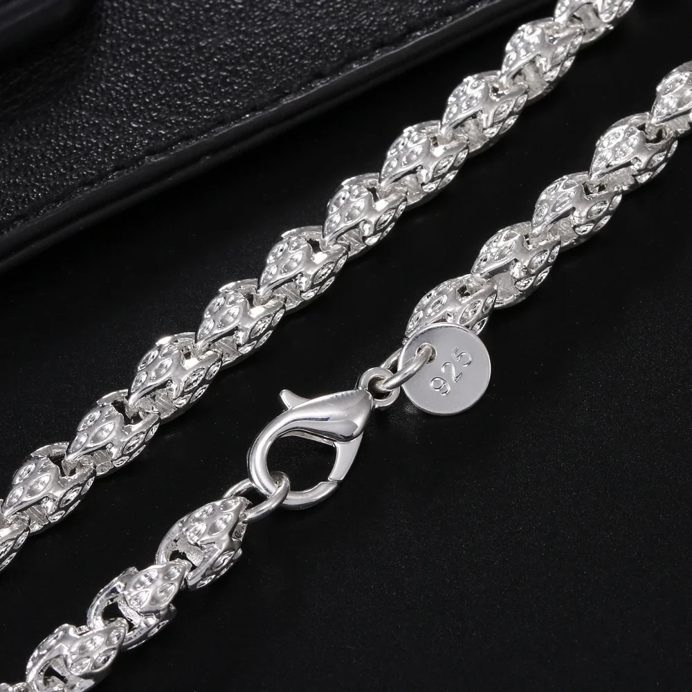 Hot charms 925 Sterling Silver - 925 Sterling Silver Chain Necklace Men 评论和价格