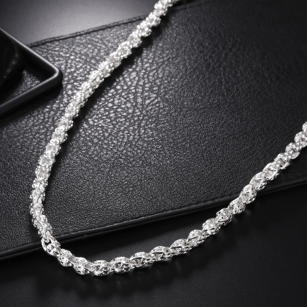 Hot charms 925 Sterling Silver - 925 Sterling Silver Chain Necklace Men 评论和价格