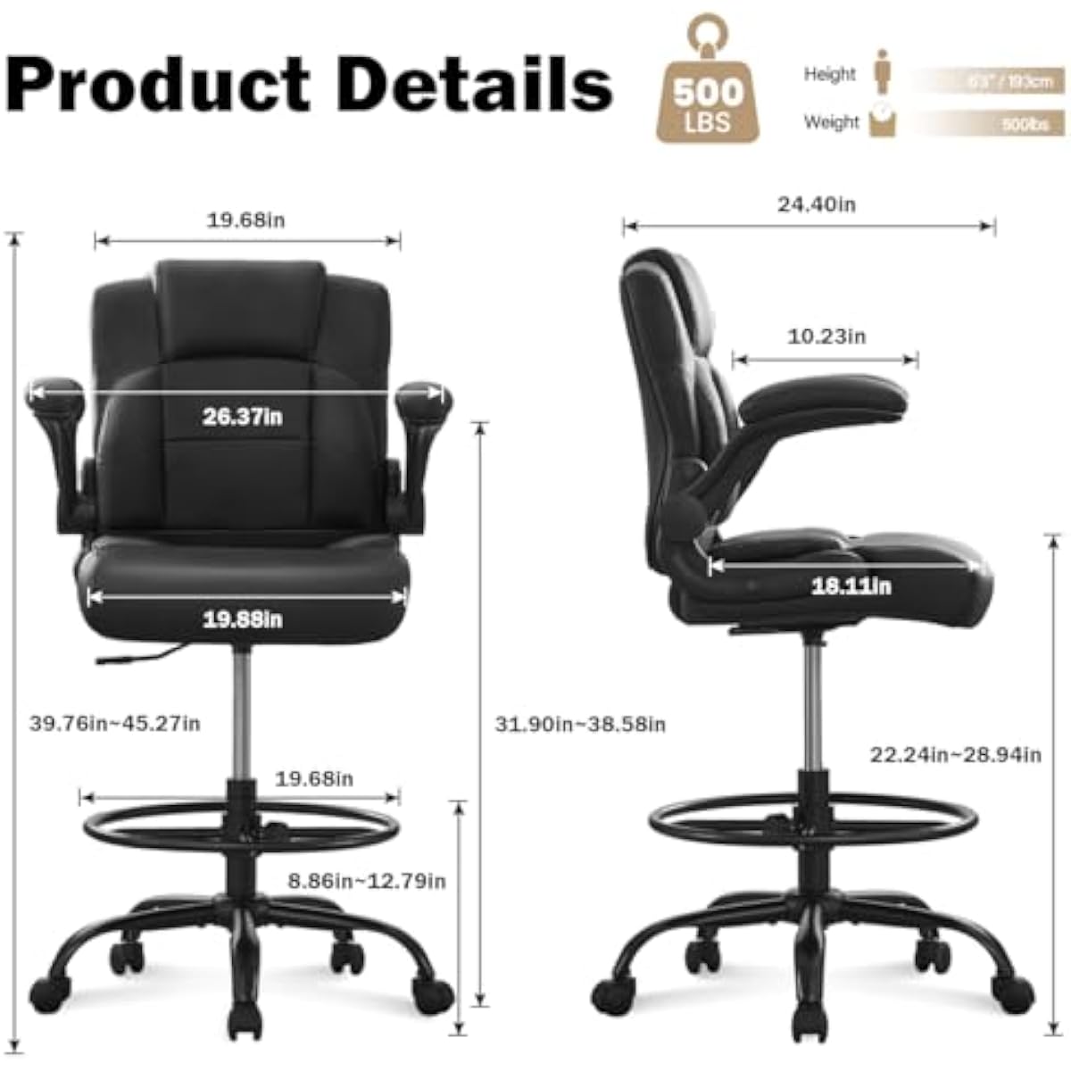Ergonomic Tall Stool for Stand - Rings 评论和价格