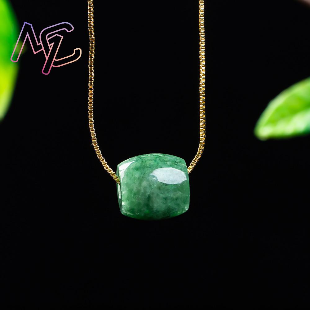 Natural Real Jade Bead Pendant - Necklaces 评论和价格