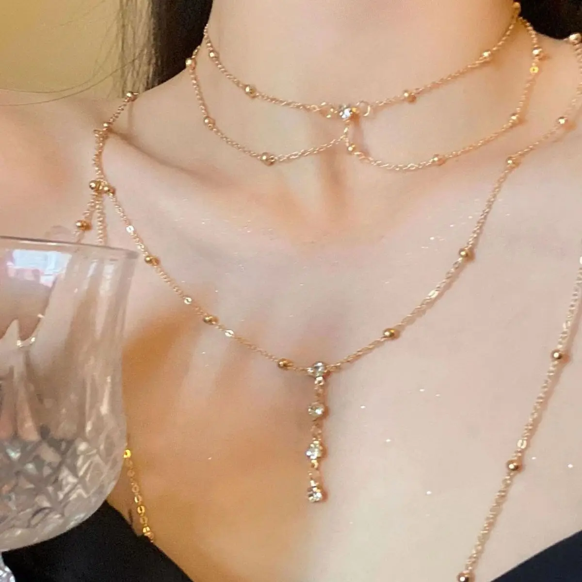 Sexy Aesthetic Multi-layer Spa - Layered Pendant Necklace Aesthetic 评论和价格