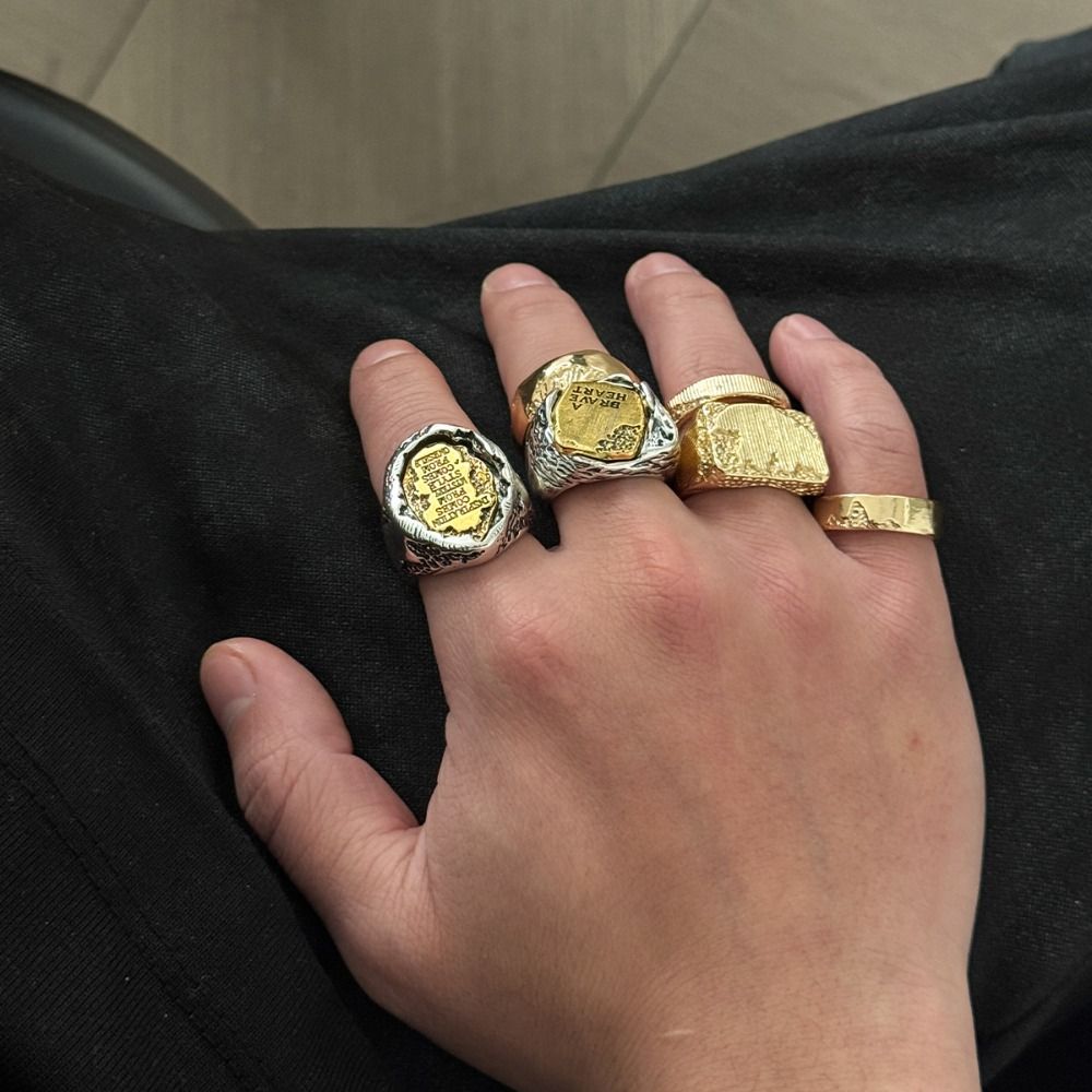 Finger Rings Sets 6Pcs/Set Geo - Vintage Punk Knuckle Rings Set 评论和价格